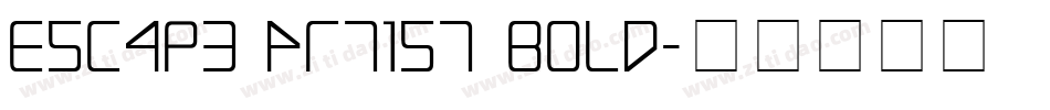 Escape Artist Bold字体转换